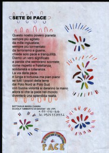 CONCORSO PASSAPAROLE DI PACE EDIZIONE 2004  2005 (1320)
