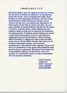 CONCORSO PASSAPAROLE DI PACE EDIZIONE 2004  2005 (1486)