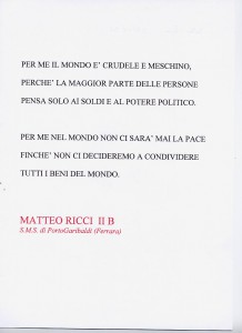 CONCORSO PASSAPAROLE DI PACE EDIZIONE 2004  2005 (1496)