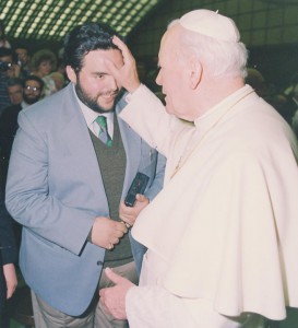 Franco Mariani con Papa Francesco