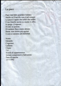 CONCORSO PASSAPAROLE DI PACE EDIZIONE 2004  2005 (1156)
