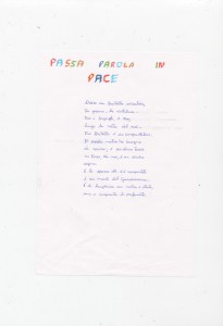 CONCORSO PASSAPAROLE DI PACE EDIZIONE 2004  2005 (586)