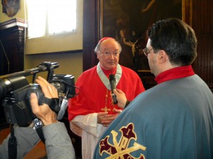 Franco Mariani con Cardinale De Martino