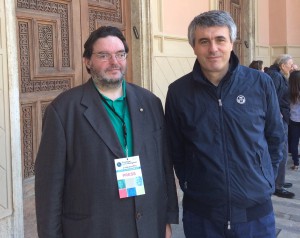 Franco Mariani con direttore La Nazione 2015 De Robertis