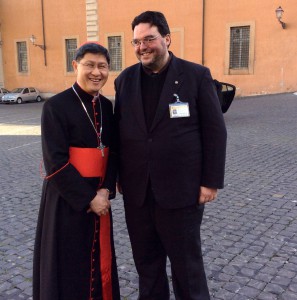 Giornalista Vaticanista Franco Mariani e Cardinale Luis Antonio Tagle  (1)