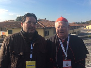 Vaticanista Franco Mariani con Cardinale Angelo Scola (4)