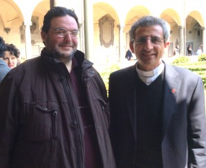 Vaticanista Franco Mariani con direttore Caritas Gerusalemme